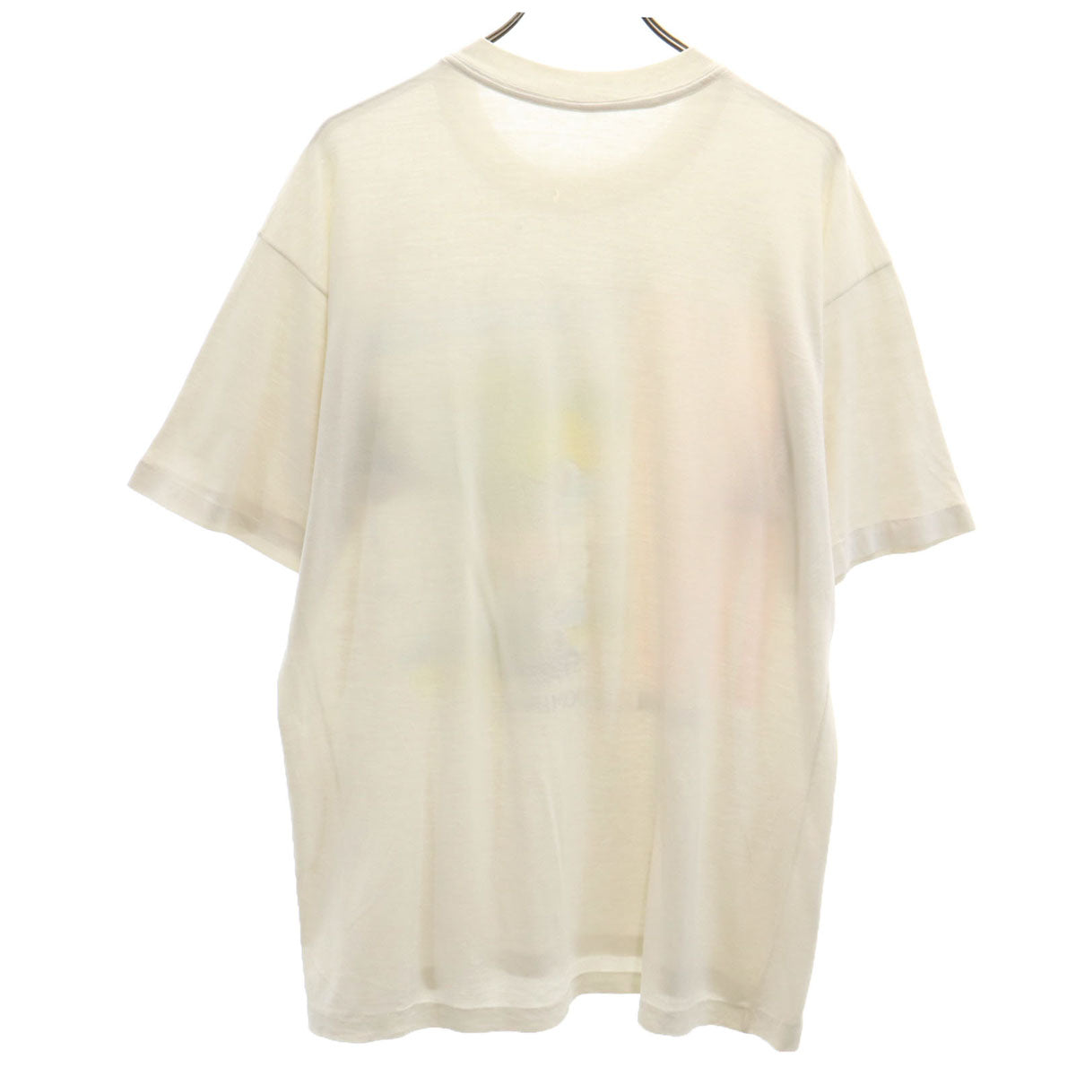 OLD オールド 90s オウム 半袖 シングルステッチ 染み込みプリント Tシャツ ホワイト メンズ