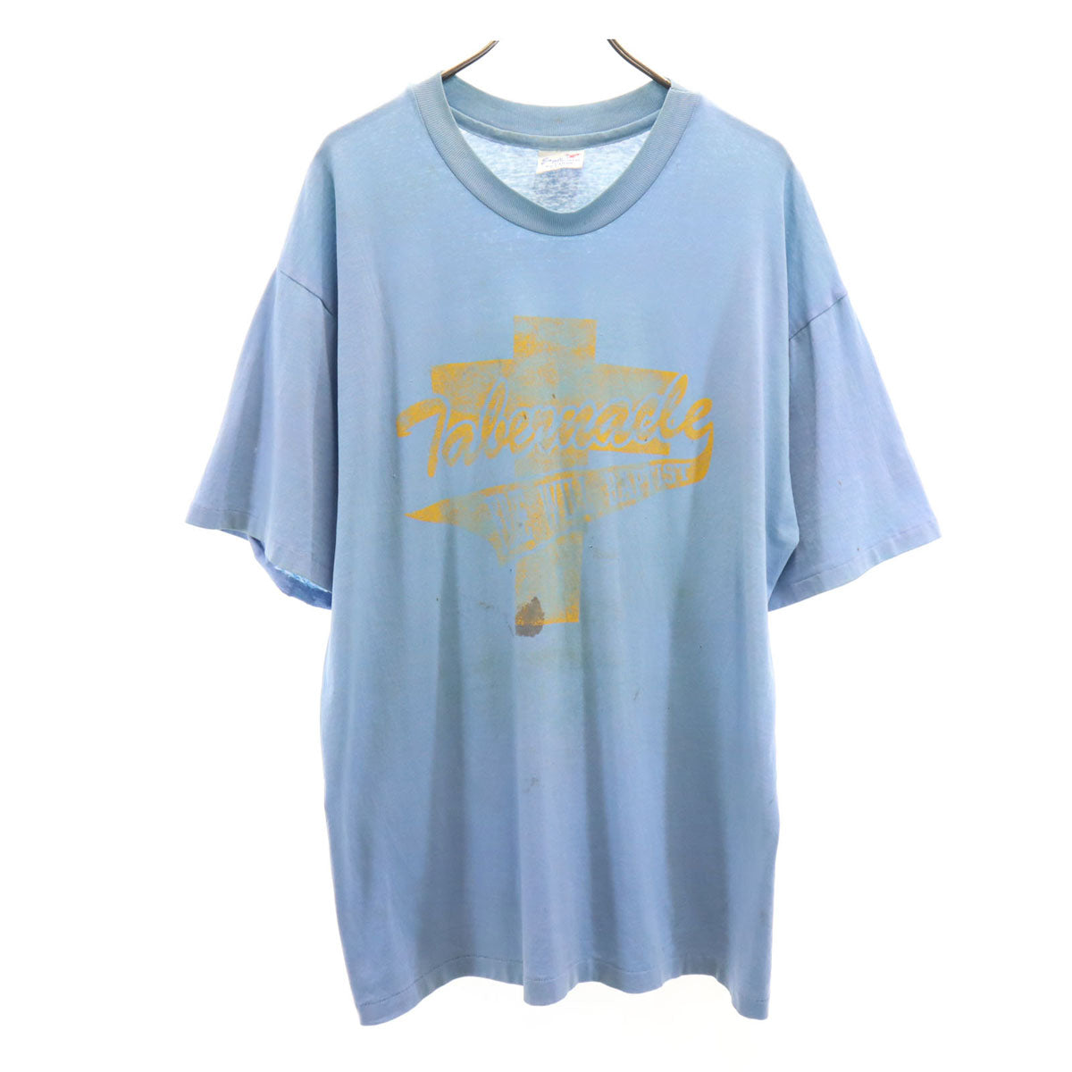 Eagle SPORTSWEAR イーグル スポーツウェア 80s ヴィンテージ USA製 半袖 シングルステッチ ナンバリング Tシャツ XXL ライトブルー メンズ