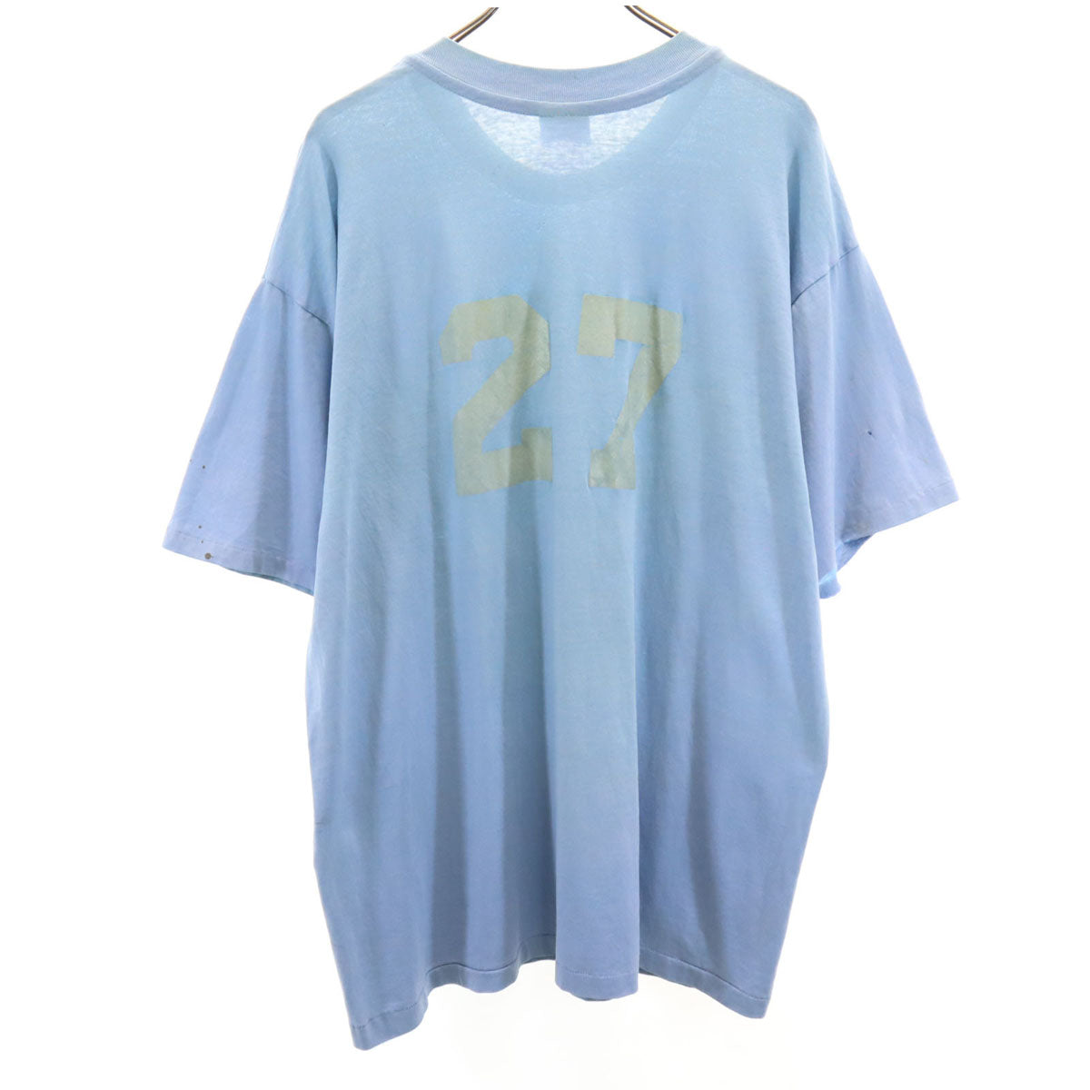 Eagle SPORTSWEAR イーグル スポーツウェア 80s ヴィンテージ USA製 半袖 シングルステッチ ナンバリング Tシャツ XXL ライトブルー メンズ