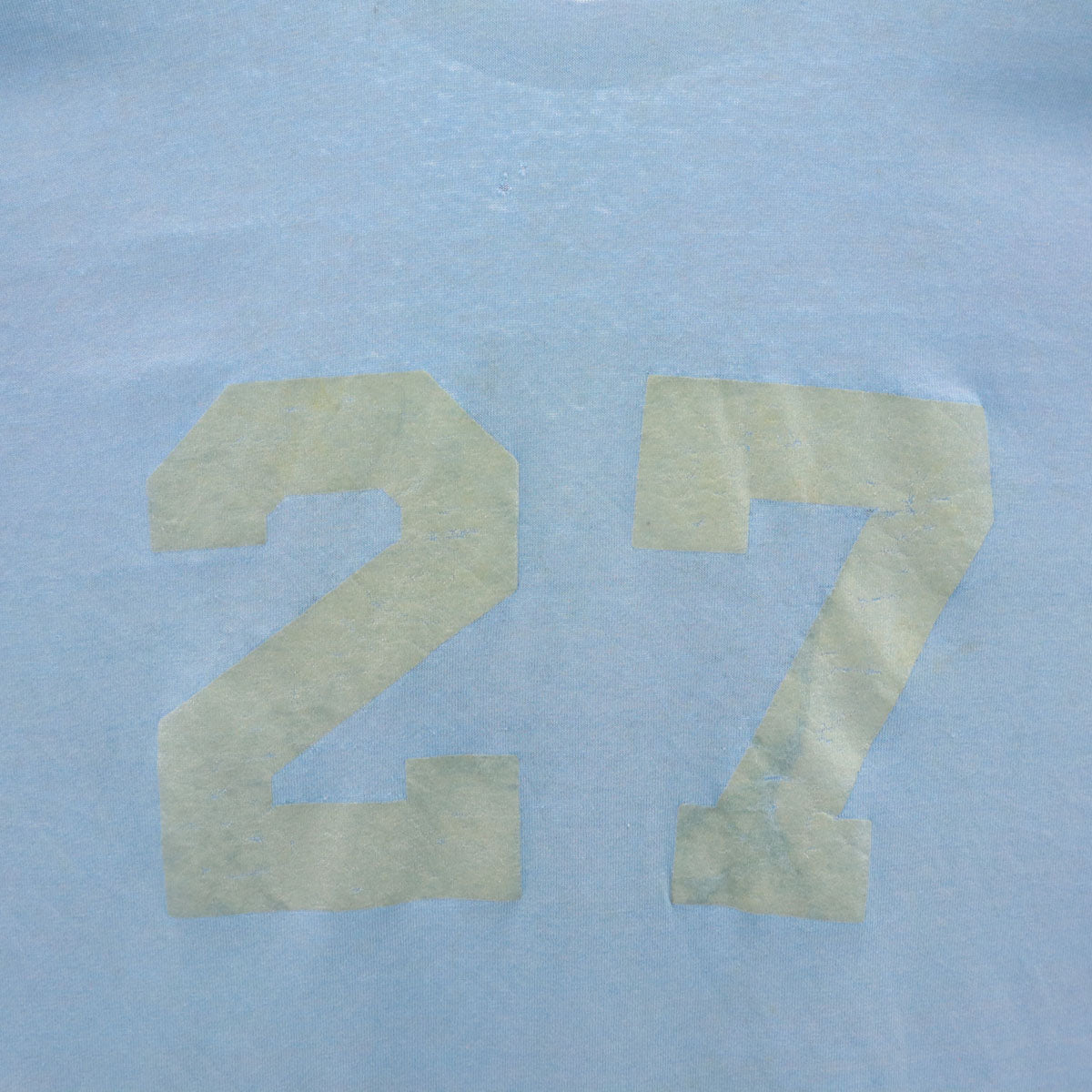 Eagle SPORTSWEAR イーグル スポーツウェア 80s ヴィンテージ USA製 半袖 シングルステッチ ナンバリング Tシャツ XXL ライトブルー メンズ