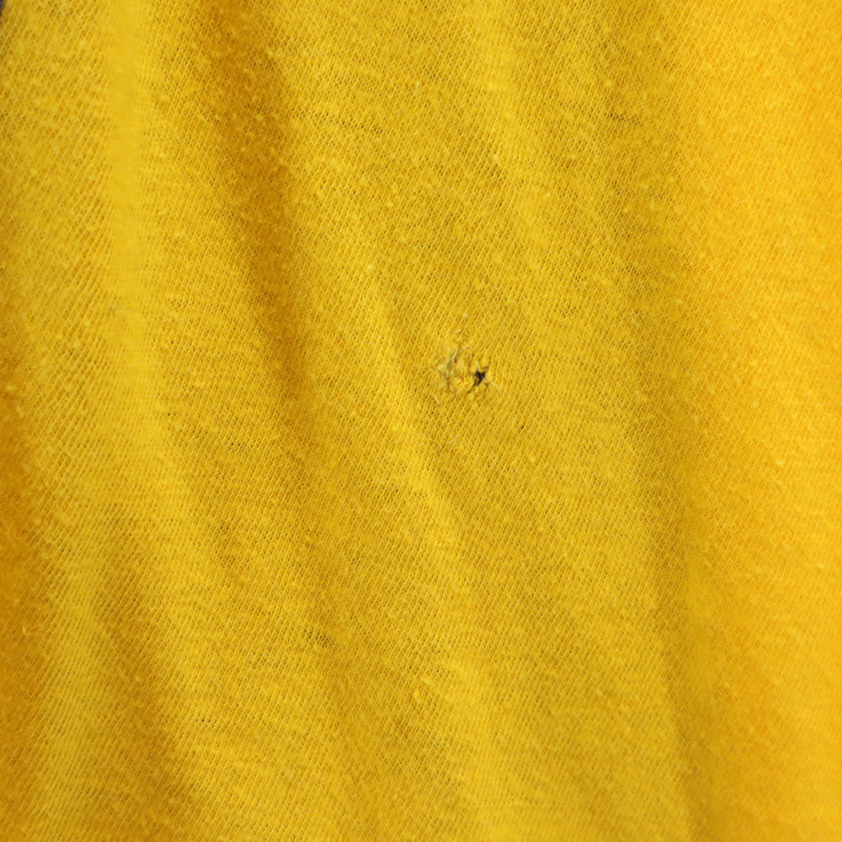 Champion チャンピオン 70s ヴィンテージ USA製 バータグ後期 半袖 シングルステッチ カレッジロゴ Tシャツ L ネイビー×イエロー ミシガン大学 メンズ