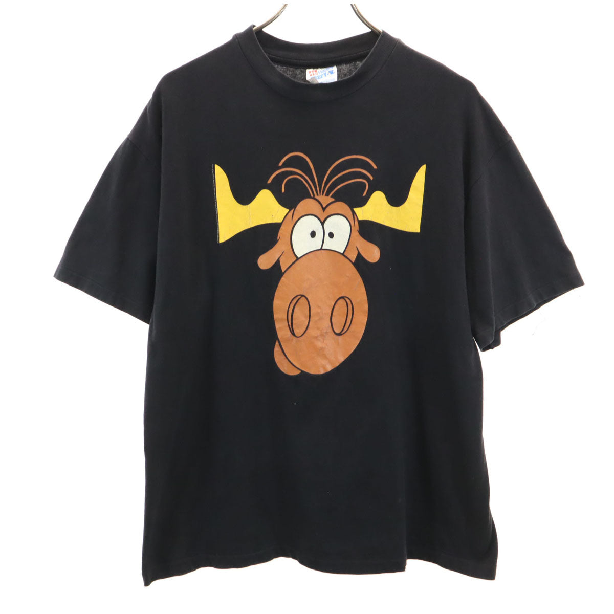 Hanes ヘインズ 90s オールド USA製 タコベル トナカイ タコベル 半袖 シングルステッチ 企業 Tシャツ L ブラック メンズ