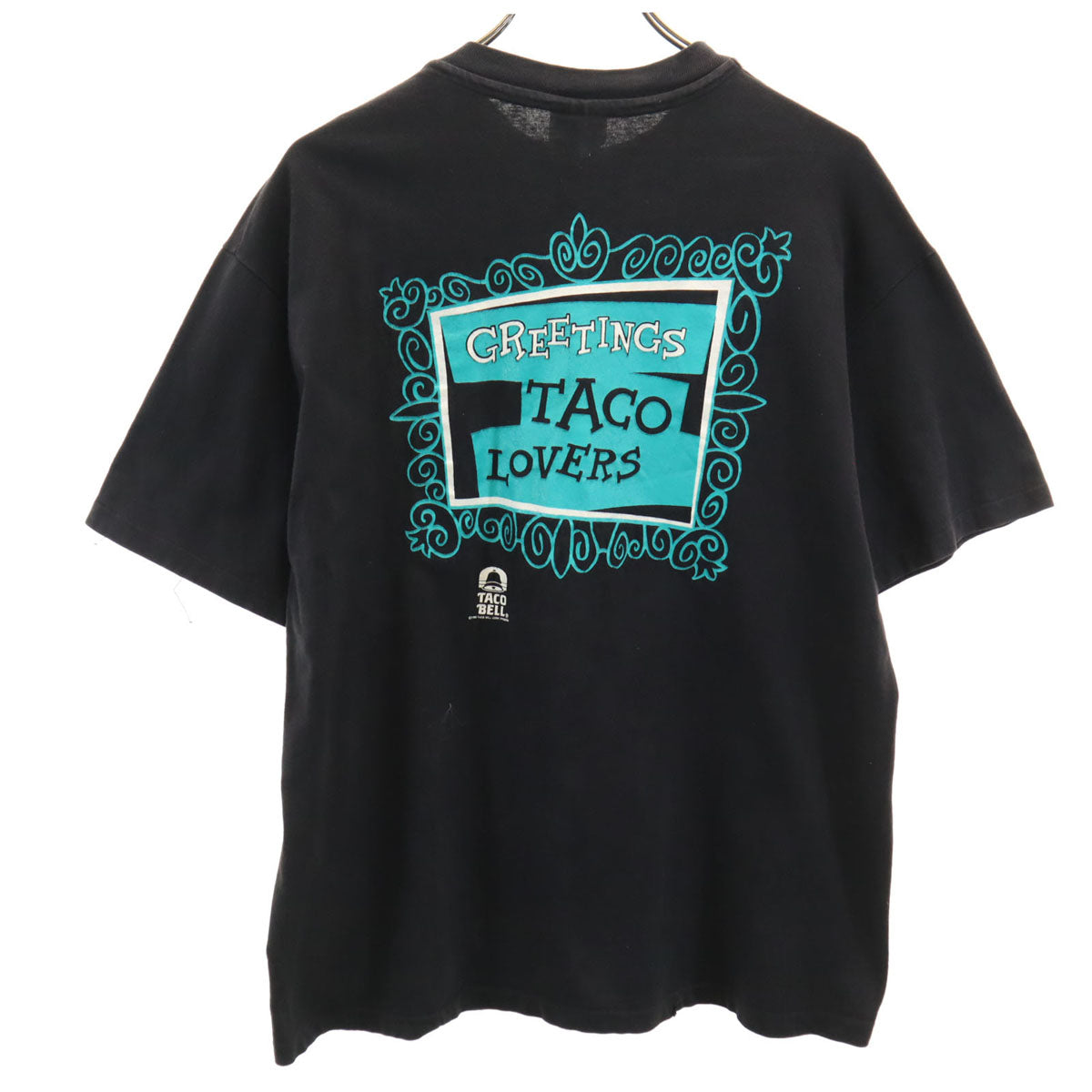 Hanes ヘインズ 90s オールド USA製 タコベル トナカイ タコベル 半袖 シングルステッチ 企業 Tシャツ L ブラック メンズ