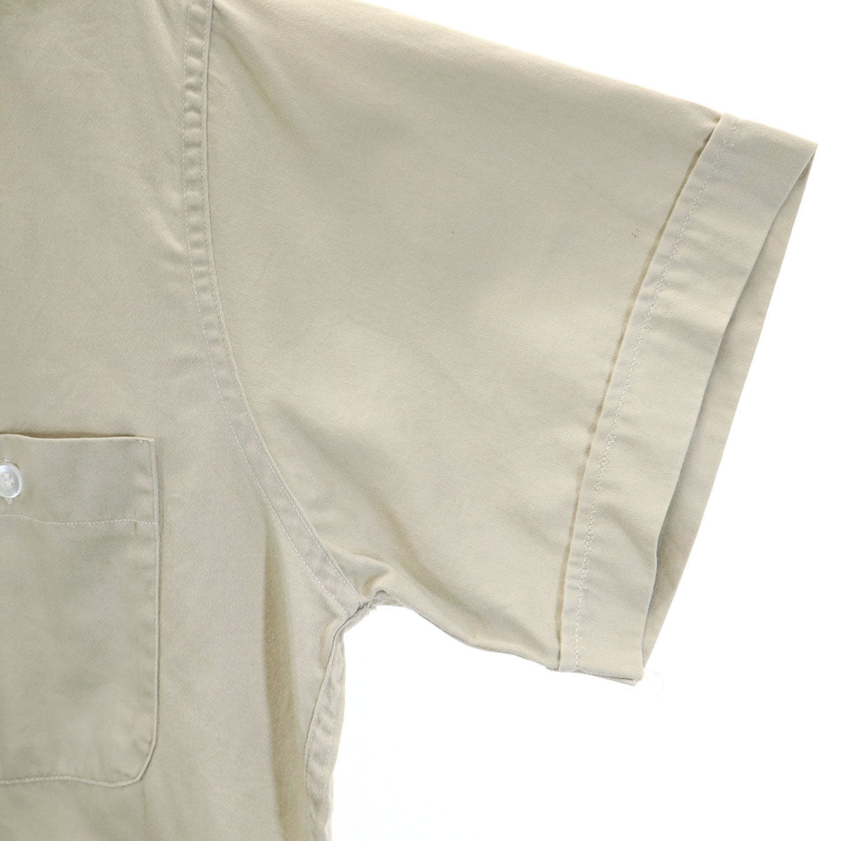 60s ヴィンテージ 開襟 半袖 オープンカラー ボウリングシャツ ベージュ メンズ