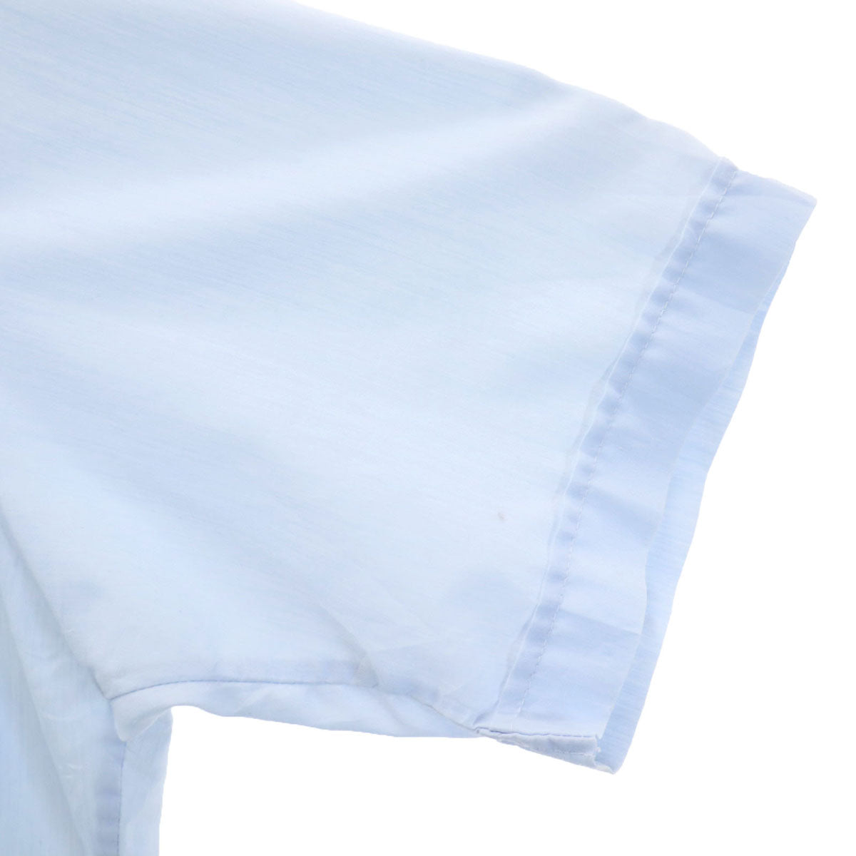 70s 80s ヴィンテージ 半袖 オープンカラー キューバシャツ L 水色 メンズ