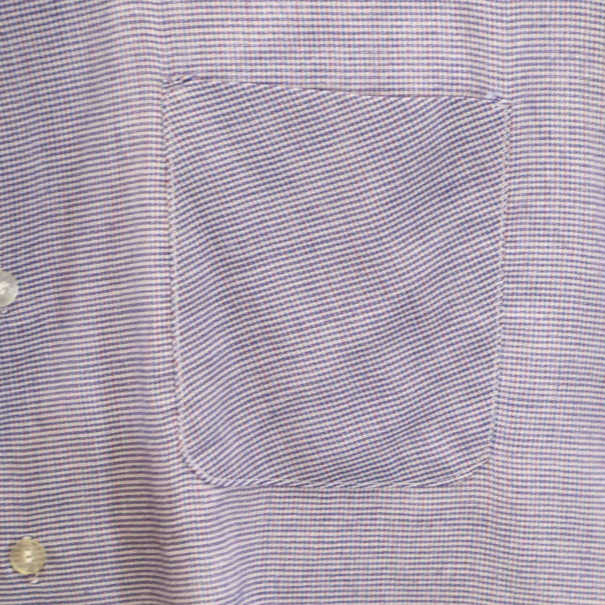 70s USA製 ヴィンテージ チェック柄 半袖 シャツ M ネイビー permanent press メンズ