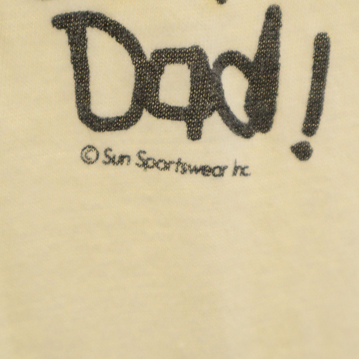 90s オールド 父の日レポートカード プリント 半袖 Tシャツ 生成り メンズ