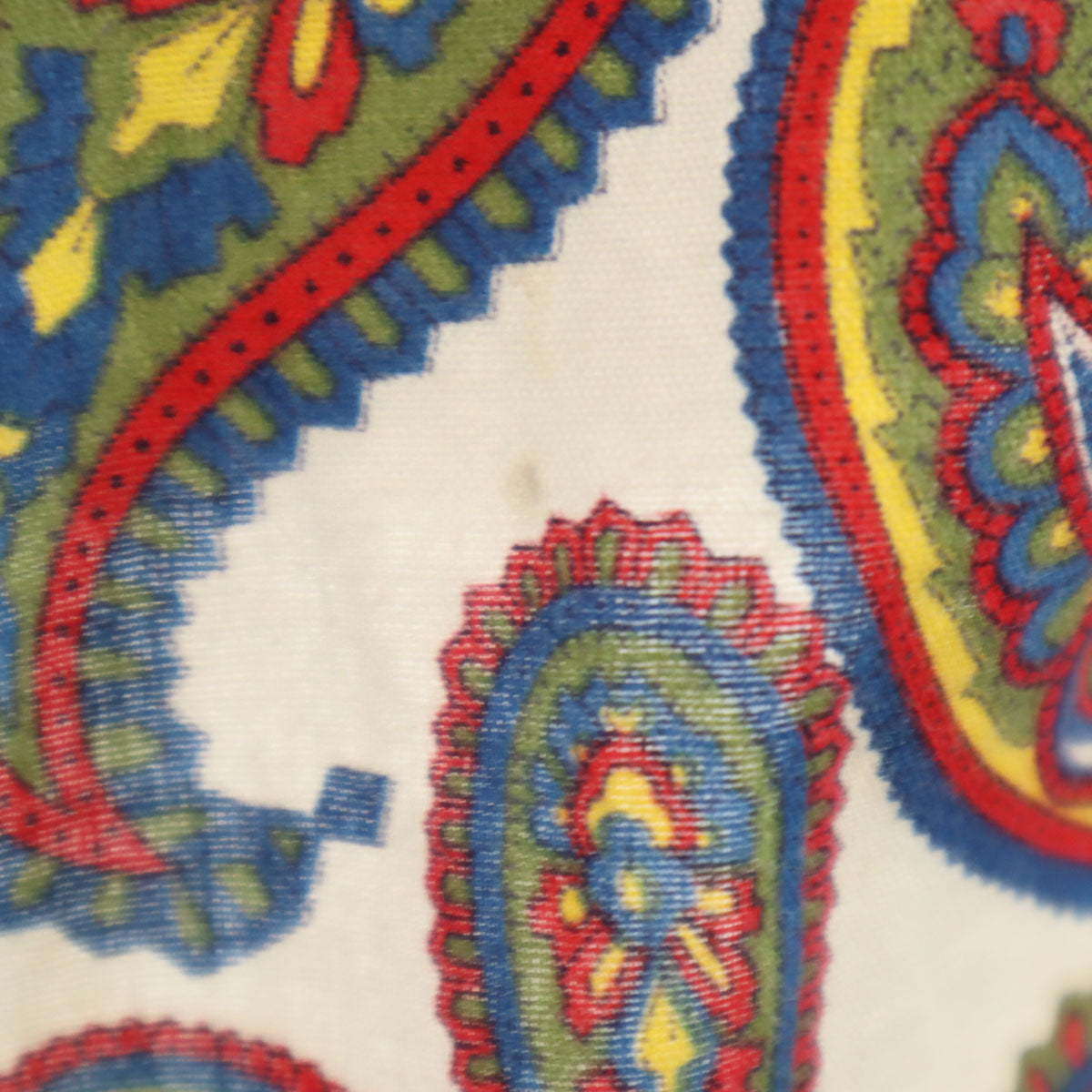 70s ヴィンテージ ペイント柄 半袖 ボタンダウンシャツ M グレージュ メンズ