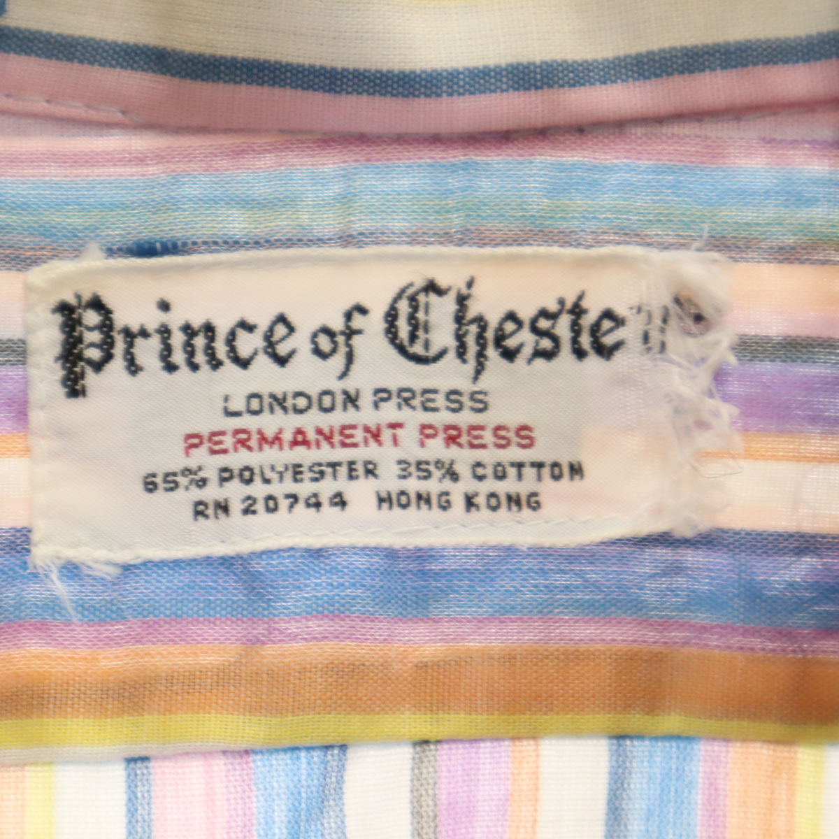 70s ヴィンテージ 半袖 シャツ マルチ permanent press メンズ