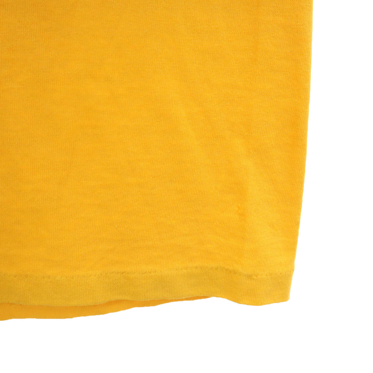 Hanes ヘインズ 90s オールド 米空軍 バックプリント 半袖 シングルステッチ Tシャツ XL イエロー AIR FORCE メンズ