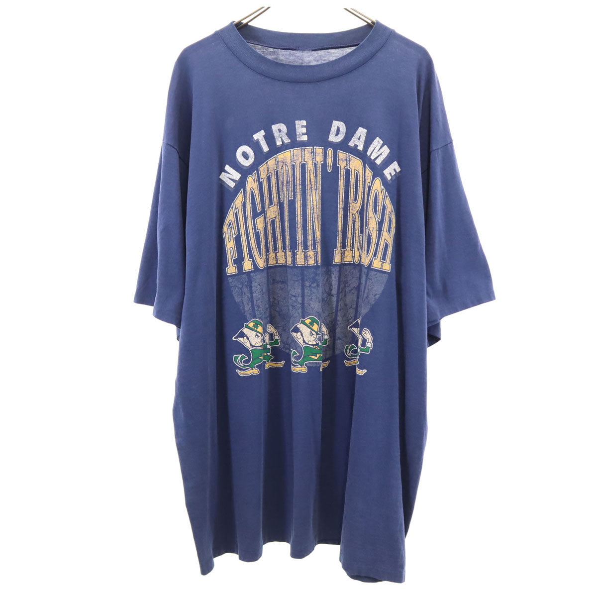 VINTAGE ヴィンテージ 80s ノートルダム大学 半袖 シングルステッチ カレッジ Tシャツ ブルー メンズ