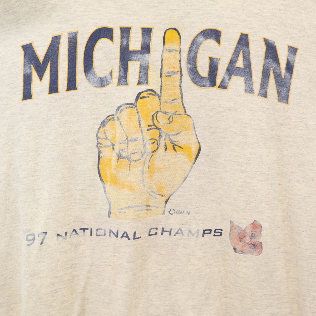 GILDAN ギルダン 90s オールド 刺繍タグ ミシガン大学 半袖 カレッジ Tシャツ XXL グレー メンズ