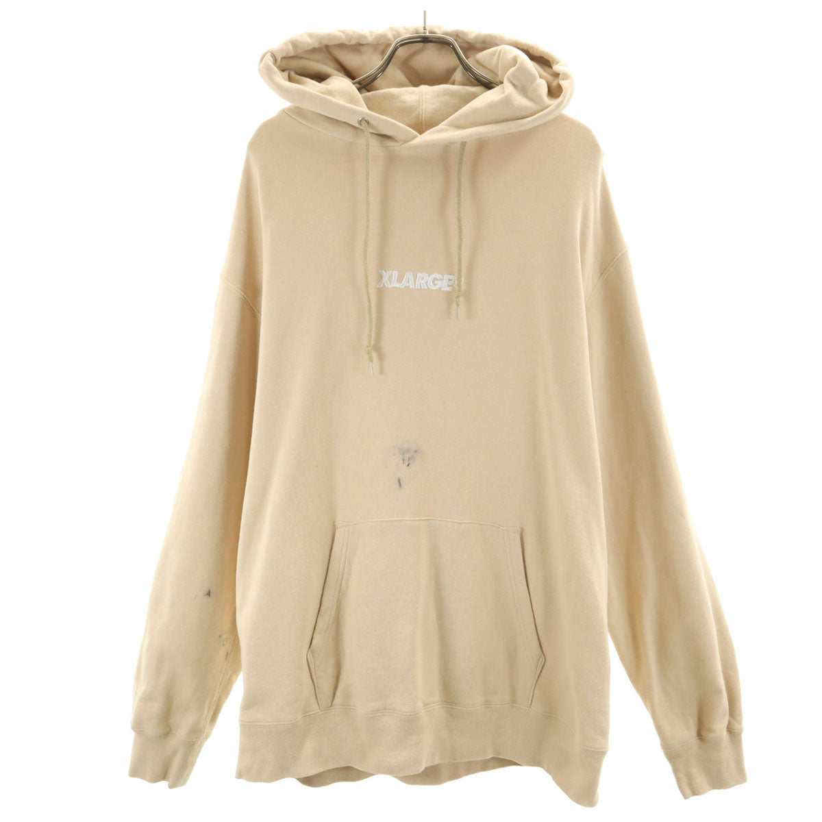 XLARGE エクストララージ 長袖 スウェットパーカー M ベージュ メンズ