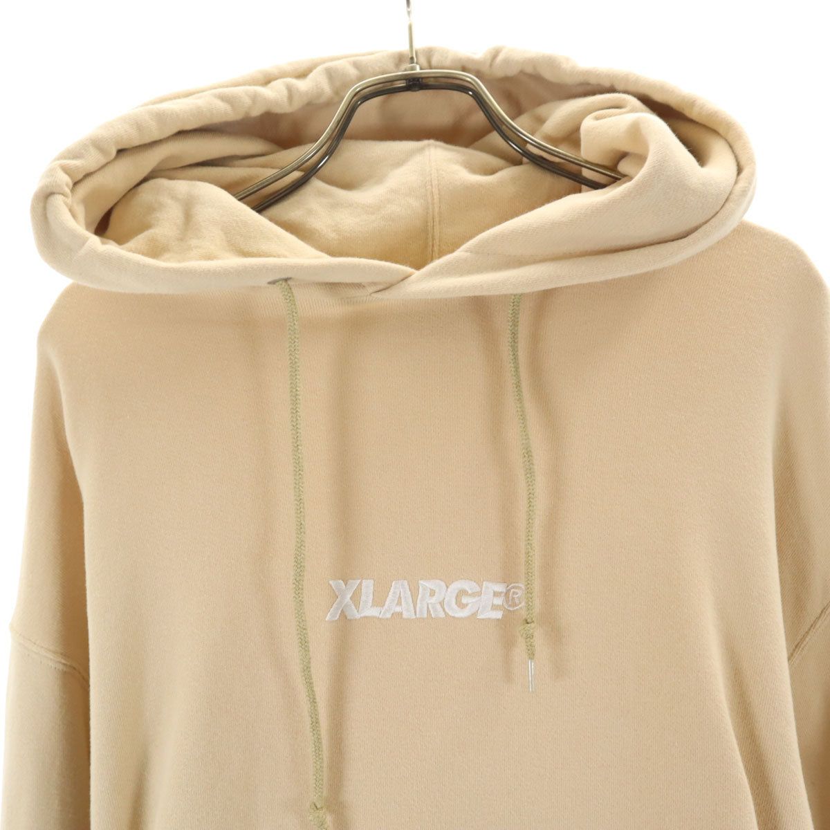 XLARGE エクストララージ 長袖 スウェットパーカー M ベージュ メンズ