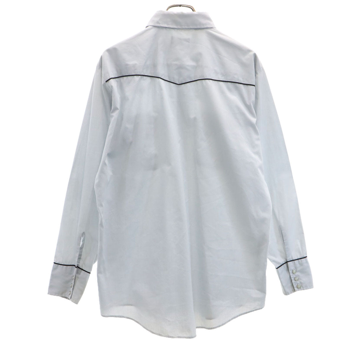 DeeCeeRangers 80s USA製 ヴィンテージ 長袖 ウエスタンシャツ L ブルー系 メンズ