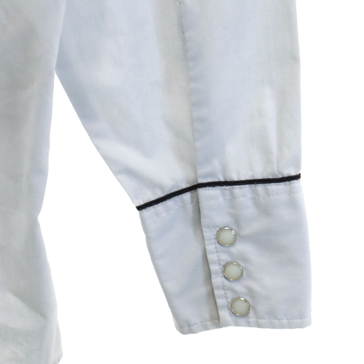 DeeCeeRangers 80s USA製 ヴィンテージ 長袖 ウエスタンシャツ L ブルー系 メンズ