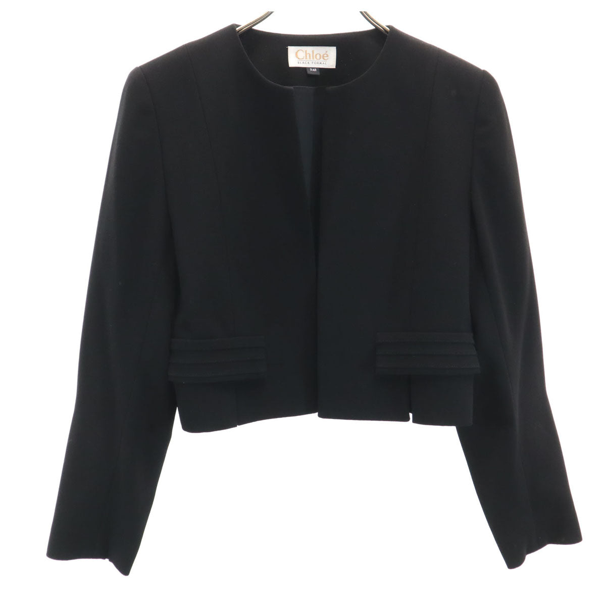 Chloe クロエ ブラックフォーマル 日本製 ジャケット 9AR 黒 レディース