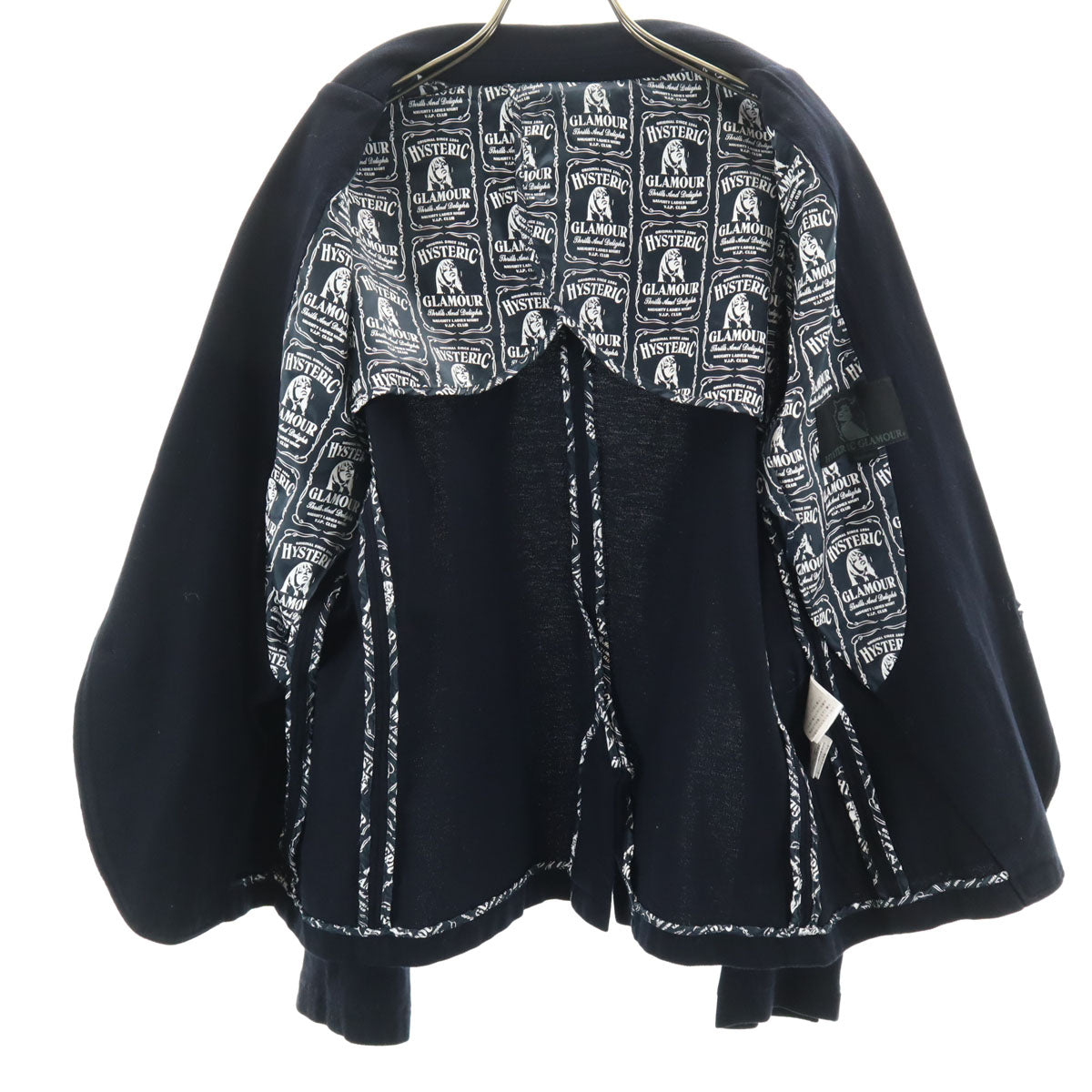 HYSTERIC GLAMOUR ヒステリックグラマー 日本製 テーラードジャケット M ネイビー 鹿の子 ブレザー アンコン メンズ