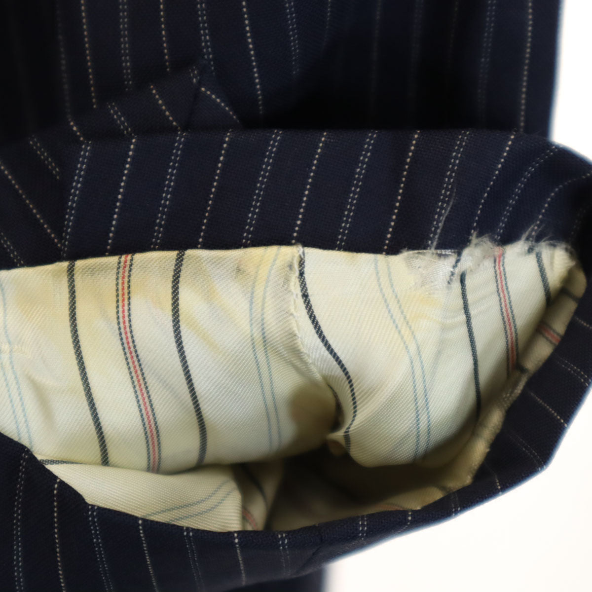 Polo by Ralph Lauren ポロバイラルフローレン イタリア製 ストライプ柄 スーツ 上下 セットアップ 38S ネイビー メンズ