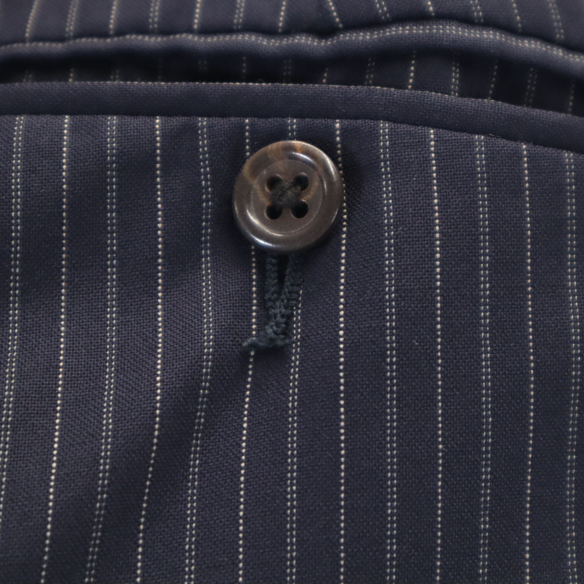 Polo by Ralph Lauren ポロバイラルフローレン イタリア製 ストライプ柄 スーツ 上下 セットアップ 38S ネイビー メンズ