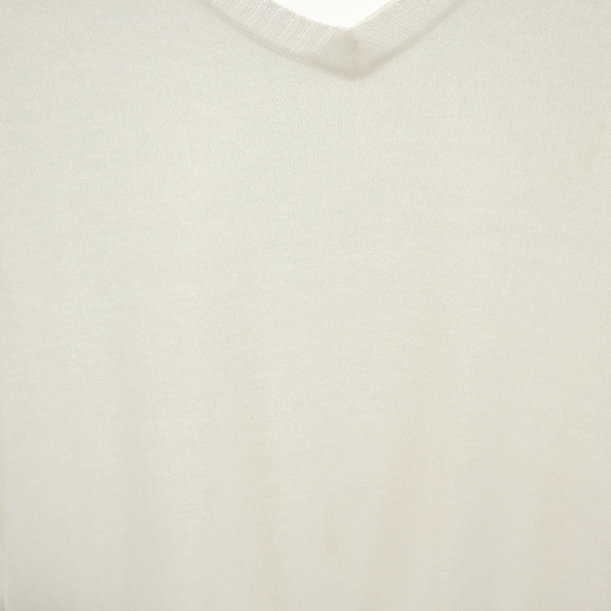 MAX&CO マックスアンドコー 7分袖 Vネック ニット S ホワイト マックスマーラ レディース