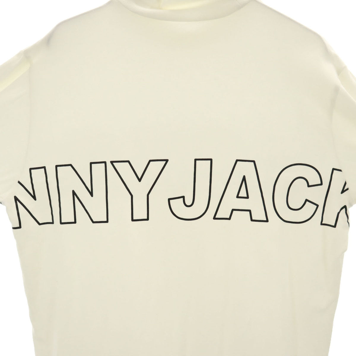 Jack Bunny!! ジャックバニー ゴルフ 長袖 モックネック Tシャツ 7 ホワイト ロンT ビッグサイズ メンズ