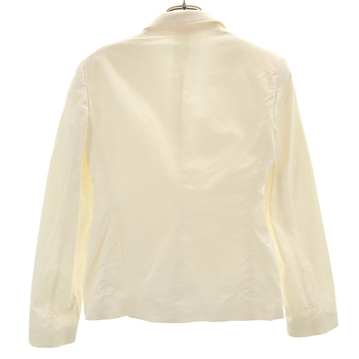 Emporio Armani エンポリオアルマーニ イタリア製 テーラードジャケット 36 アイボリー レディース