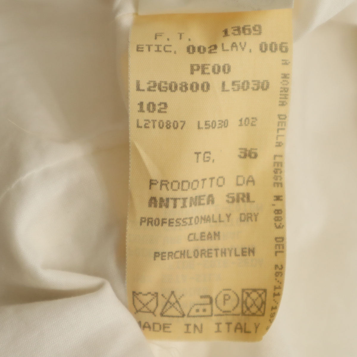 Emporio Armani エンポリオアルマーニ イタリア製 テーラードジャケット 36 アイボリー レディース