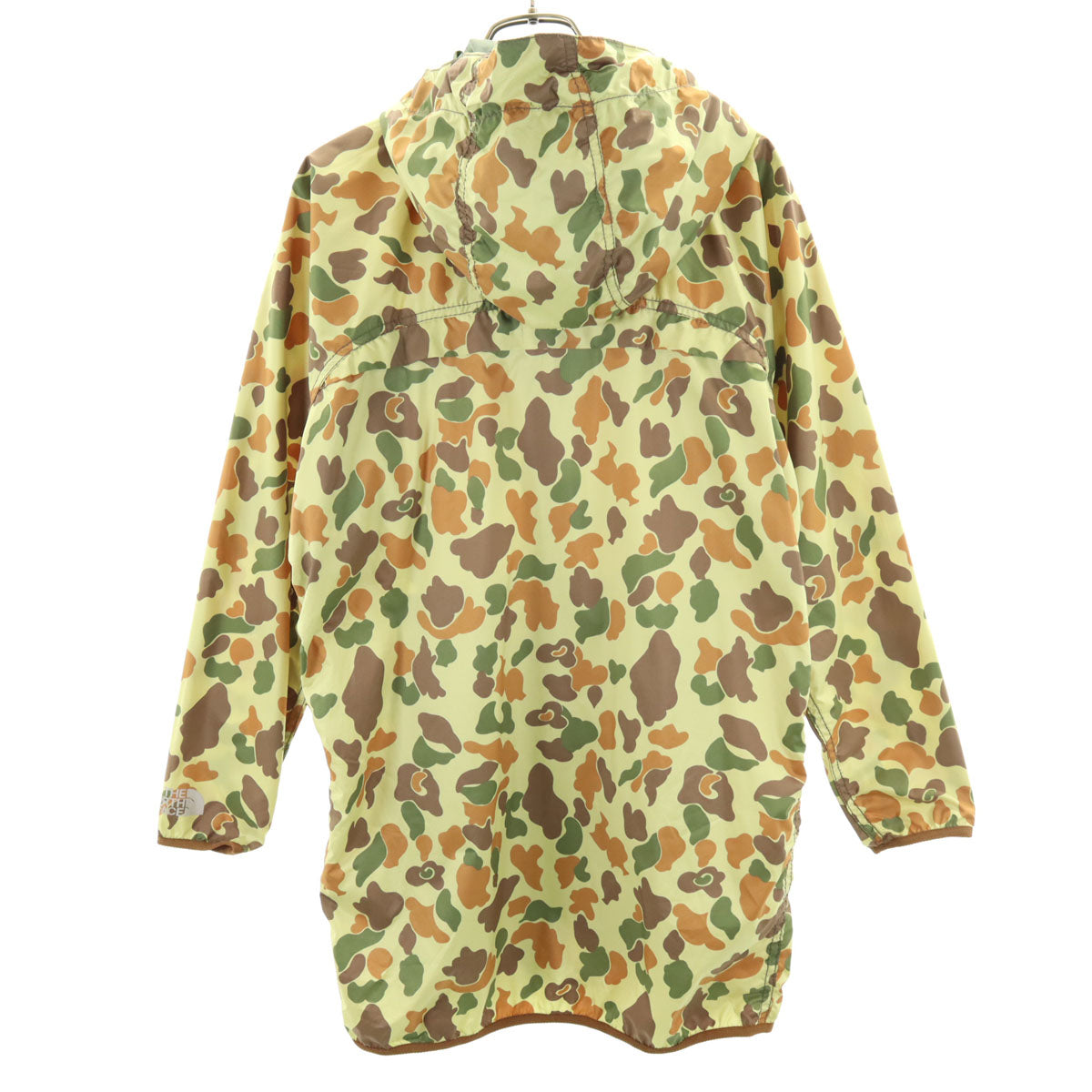 THE NORTH FACE ノースフェイス パープルレーベル カモフラ柄 ウインドブレーカー S 黄緑 アウトドア NPW2054N ジャケット レディース