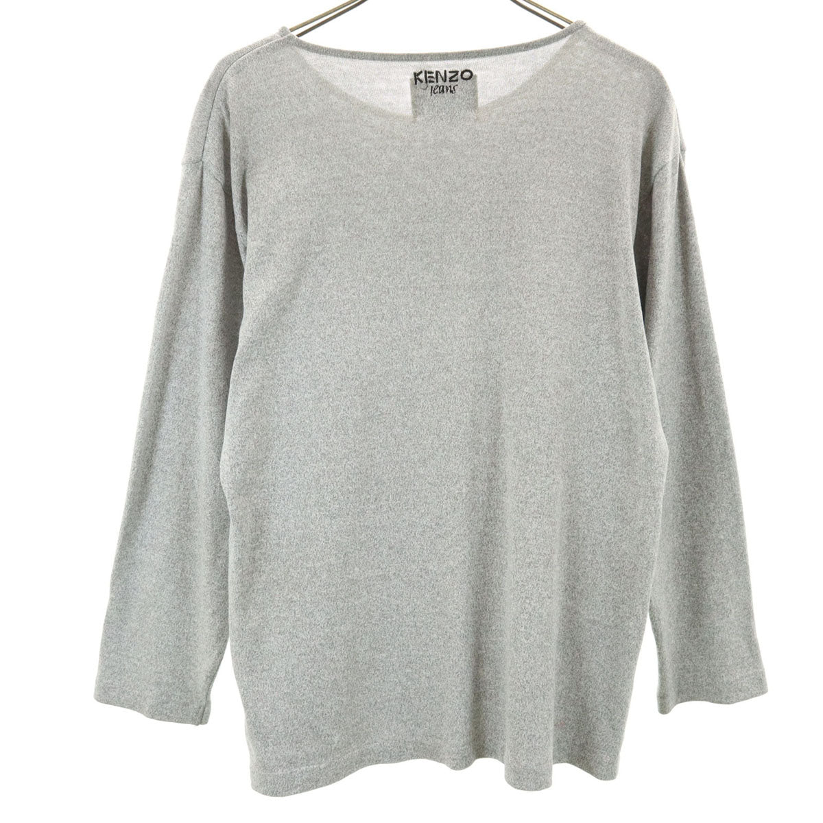 KENZO ケンゾー 90s オールド 北斎タグ 長袖 カットソー M グレー レディース