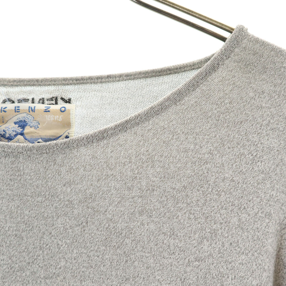 KENZO ケンゾー 90s オールド 北斎タグ 長袖 カットソー M グレー レディース