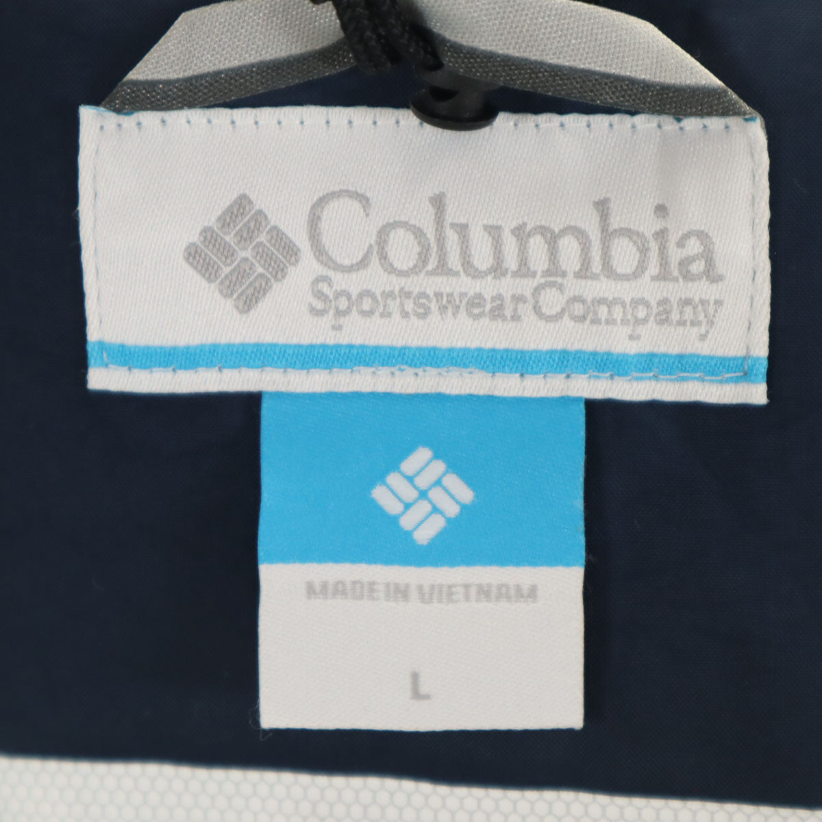 Columbia コロンビア シンプソンサンクチュアリ レインジャケット L ネイビー アウトドア 収納袋付き OMNI-TECH レディース