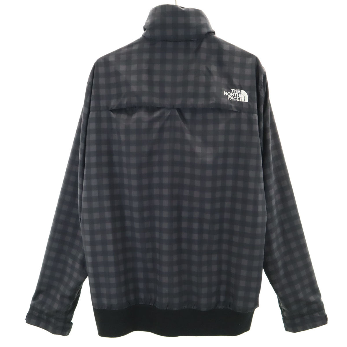 THE NORTH FACE ノースフェイス チェック柄 ディアブロ ウインド ジャケット M チャコールグレー アウトドア NP21226 裏メッシュ メンズ