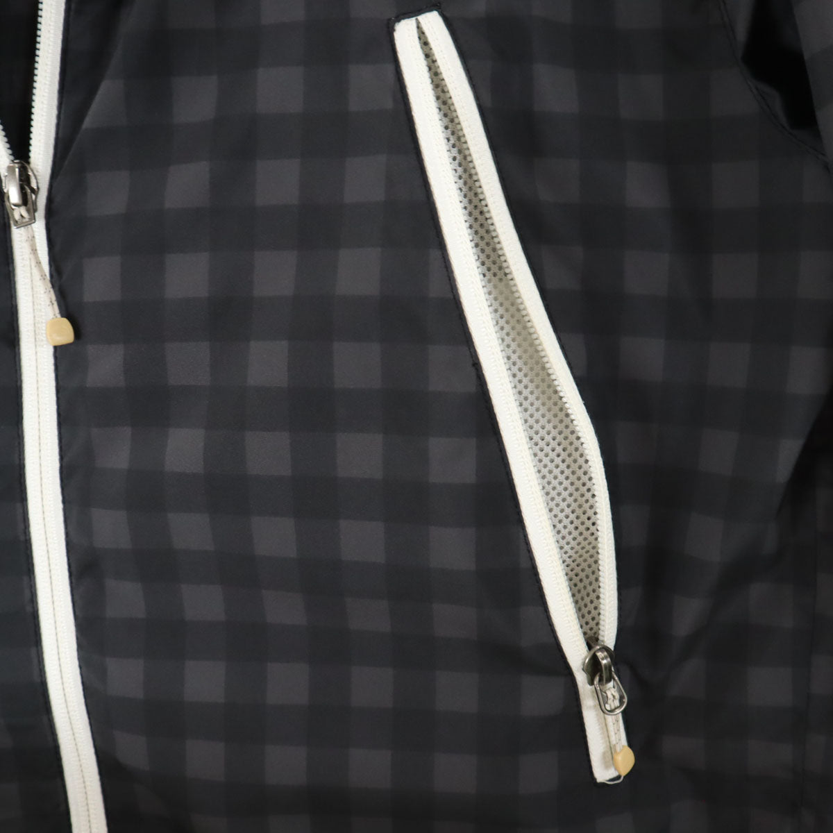 THE NORTH FACE ノースフェイス チェック柄 ディアブロ ウインド ジャケット M チャコールグレー アウトドア NP21226 裏メッシュ メンズ