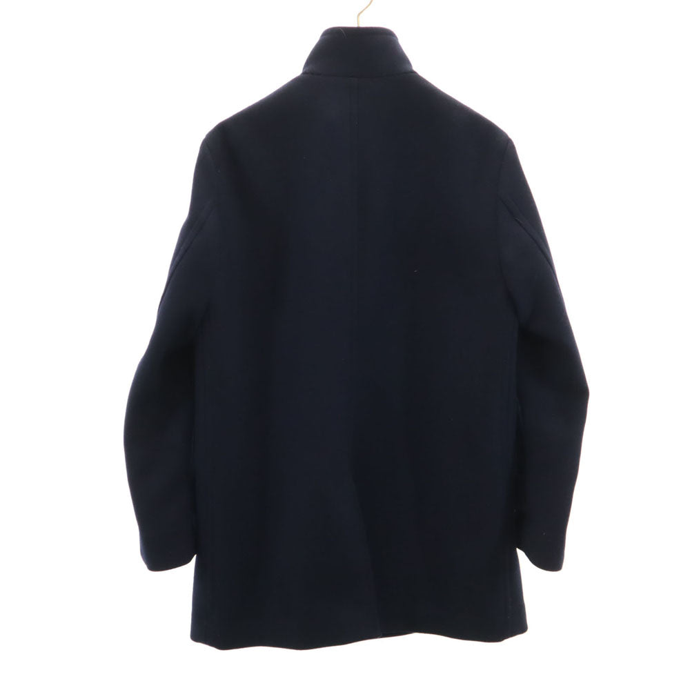green label relaxing グリーンレーベルリラクシング ウールブレンド ダブルクロススタンド コート S ネイビー メンズ