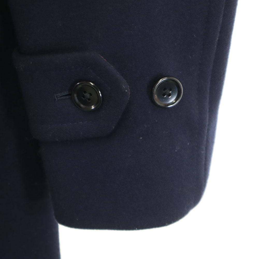 green label relaxing グリーンレーベルリラクシング ウールブレンド ダブルクロススタンド コート S ネイビー メンズ