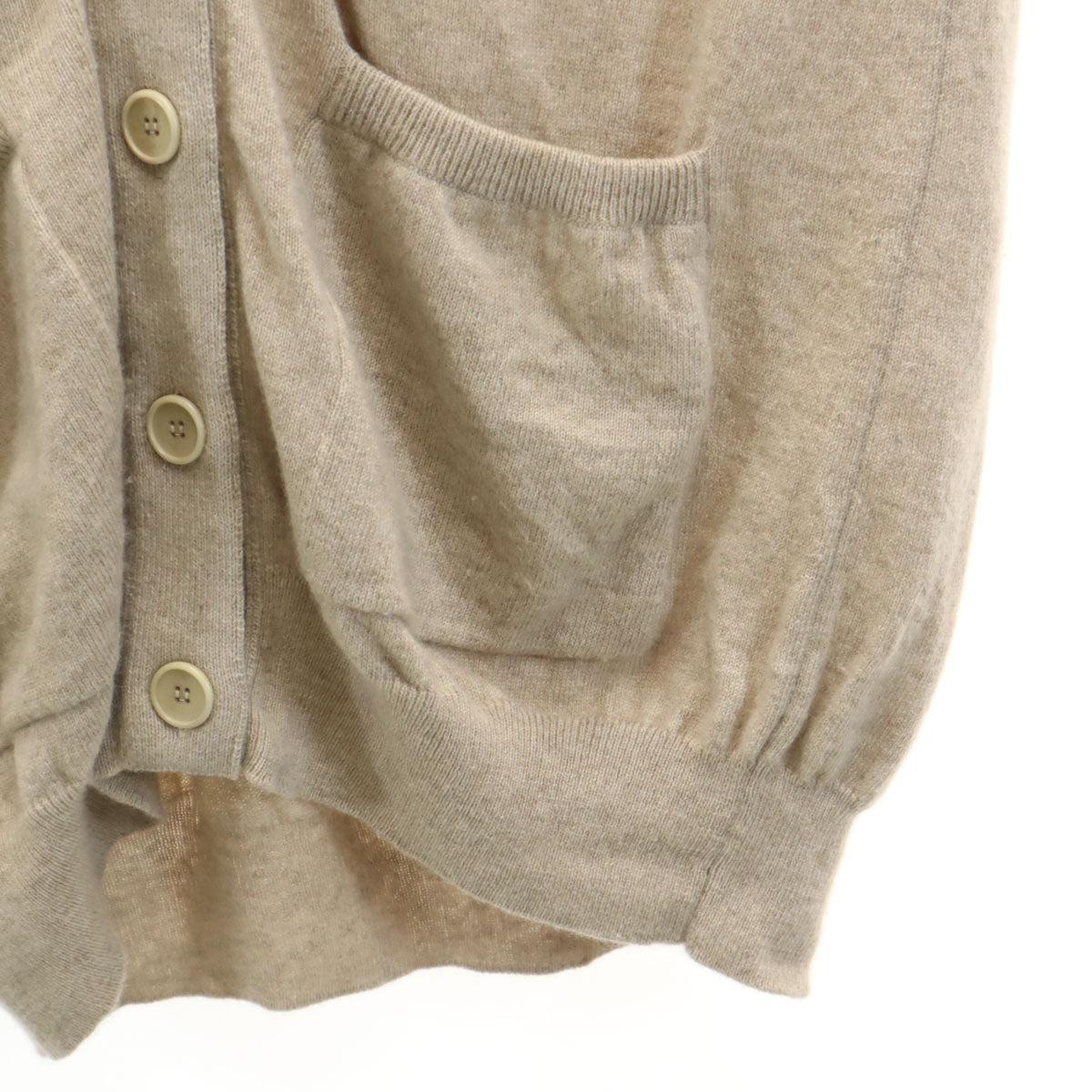 Givenchy ジバンシー イタリア製 カシミヤブレンド 長袖 カーディガン XS ベージュ レディース