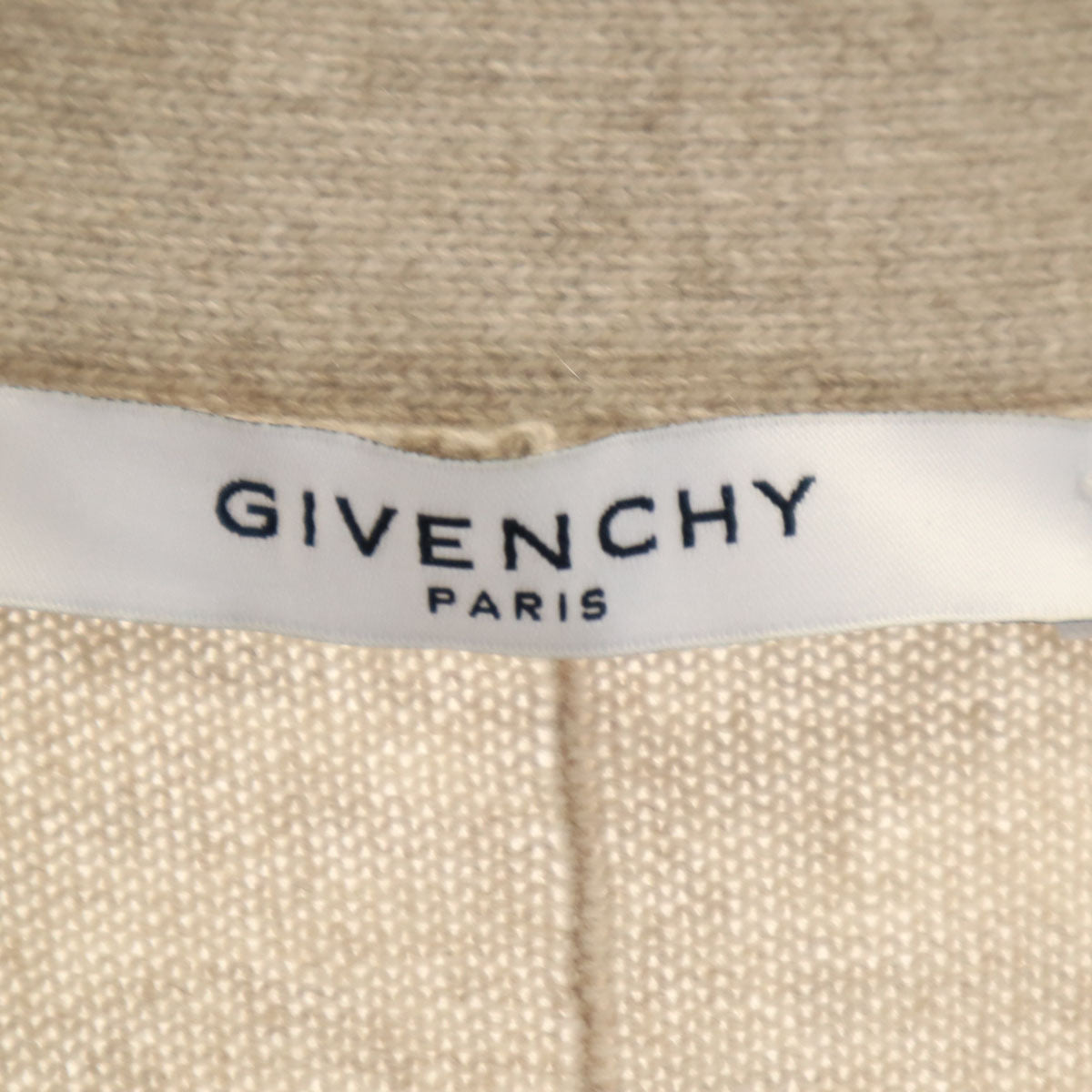 Givenchy ジバンシー イタリア製 カシミヤブレンド 長袖 カーディガン XS ベージュ レディース