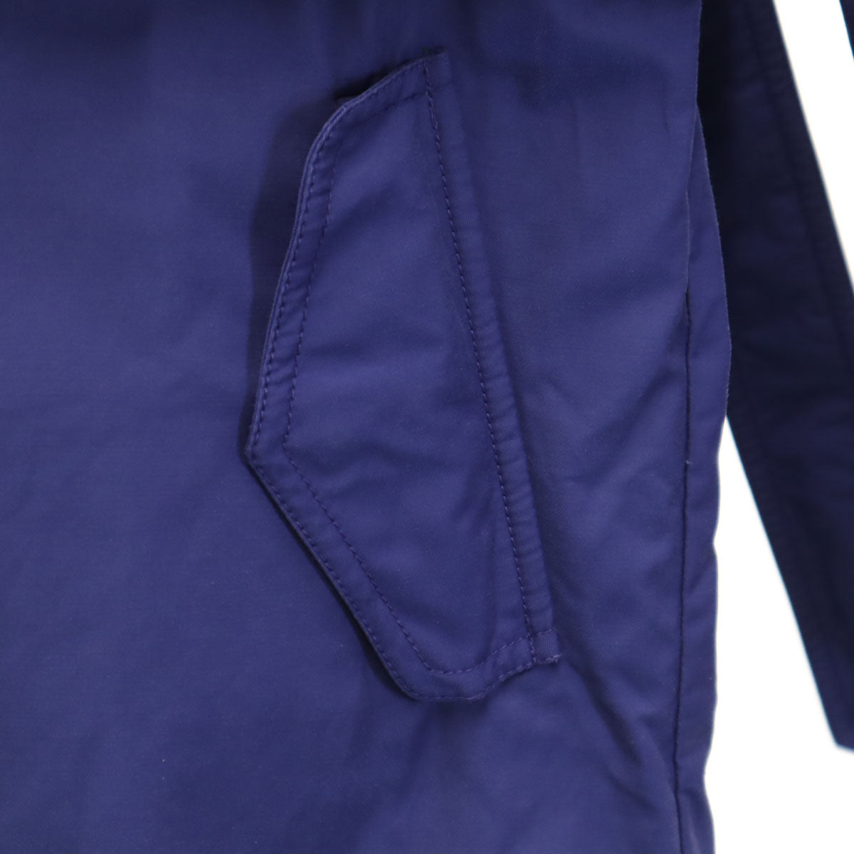 MONCLER モンクレール ルーマニア製 フーデット コート 0 ブルー ベルト付き レディース