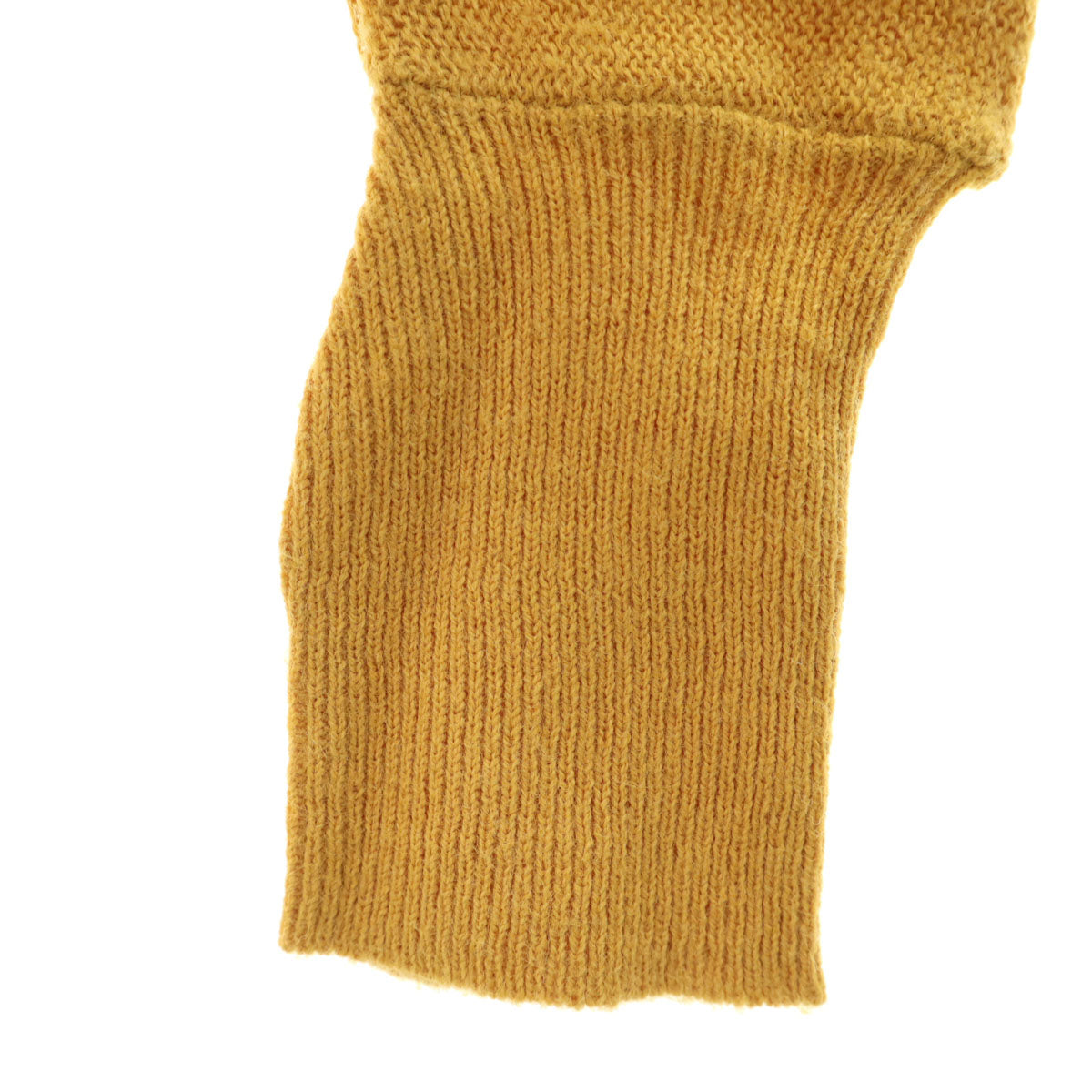 VINTAGE ヴィンテージ 70s 長袖 Vネック カーディガン マスタード ボタンリメイク メンズ