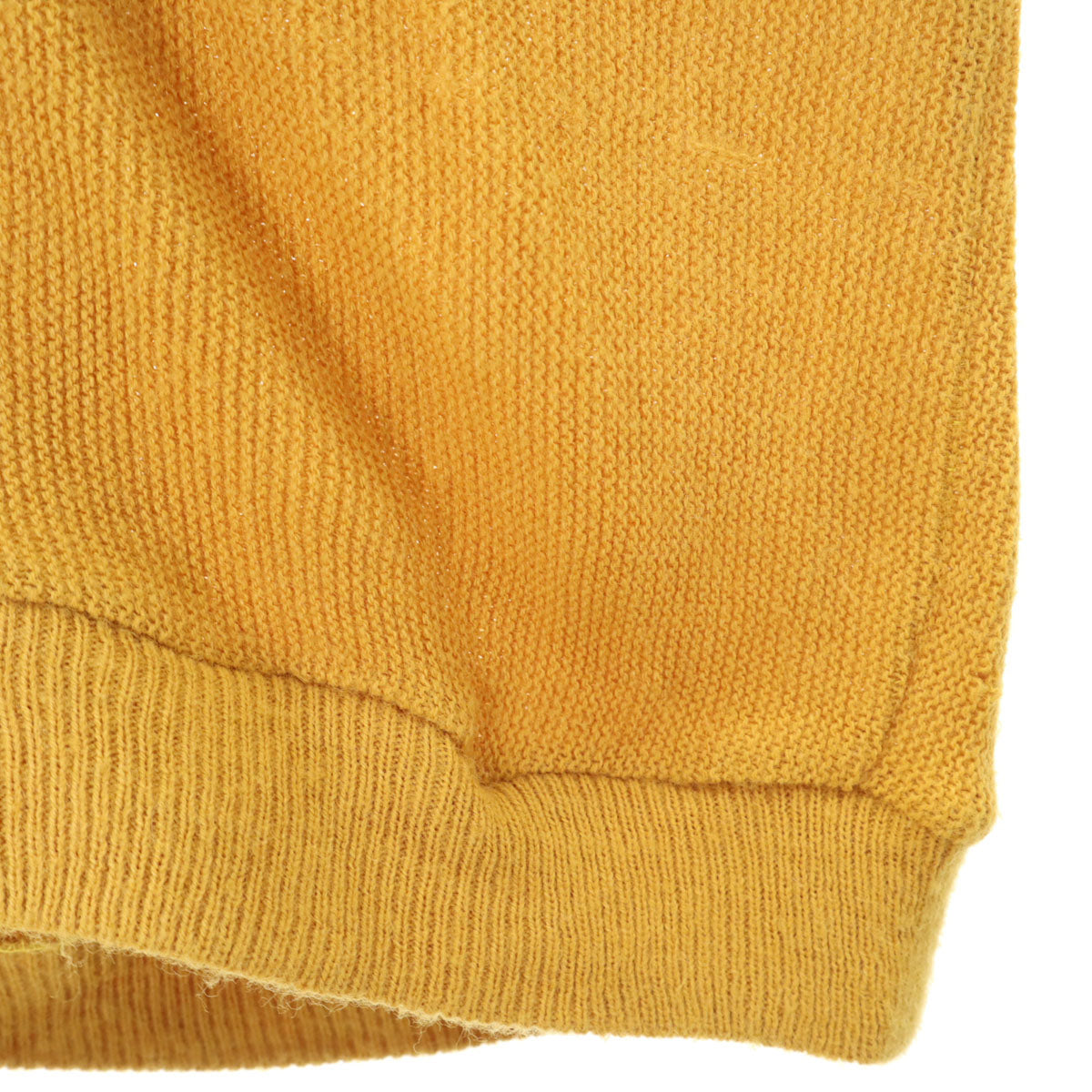 VINTAGE ヴィンテージ 70s 長袖 Vネック カーディガン マスタード ボタンリメイク メンズ