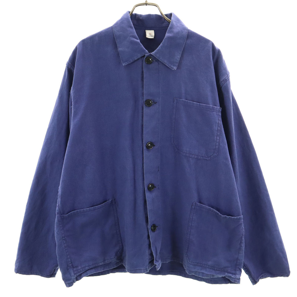 VINTAGE ヴィンテージ 70s アルバニア製 ユーロ ワークジャケット 54 ブルー メンズ