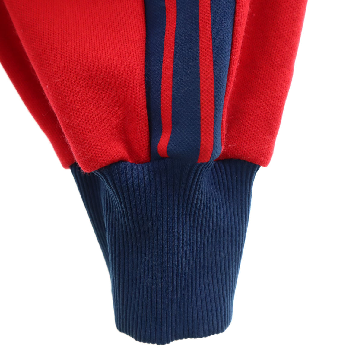 adidas アディダス 70s ヴィンテージ 西ドイツタグ デサント製 トレフォイルロゴ トラックジャケット 4 レッド メンズ