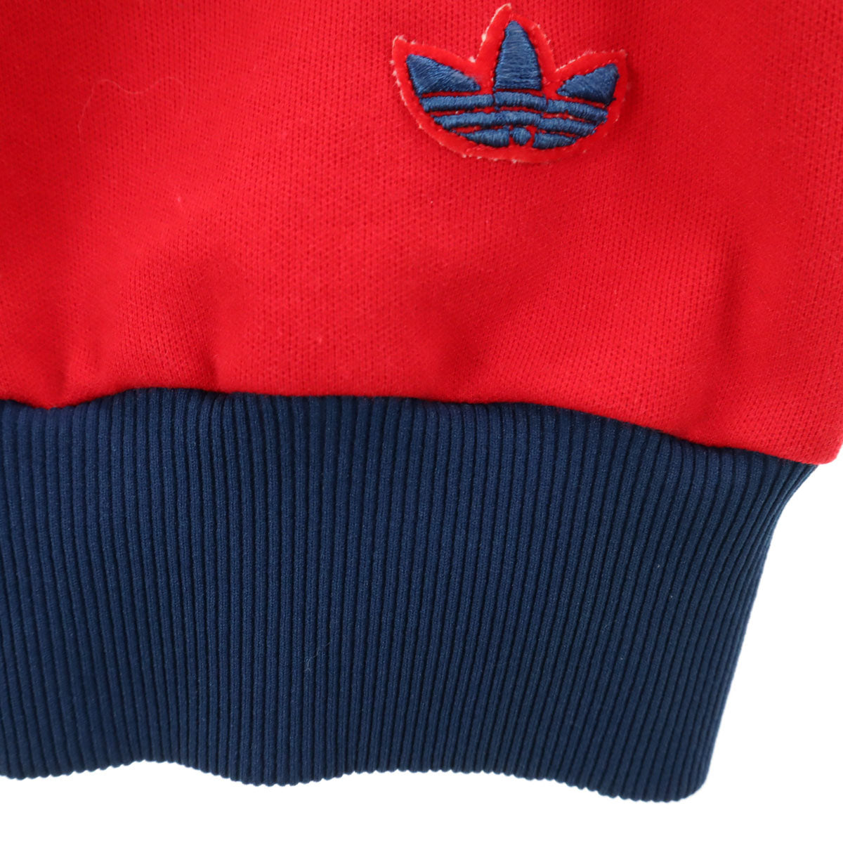 adidas アディダス 70s ヴィンテージ 西ドイツタグ デサント製 トレフォイルロゴ トラックジャケット 4 レッド メンズ