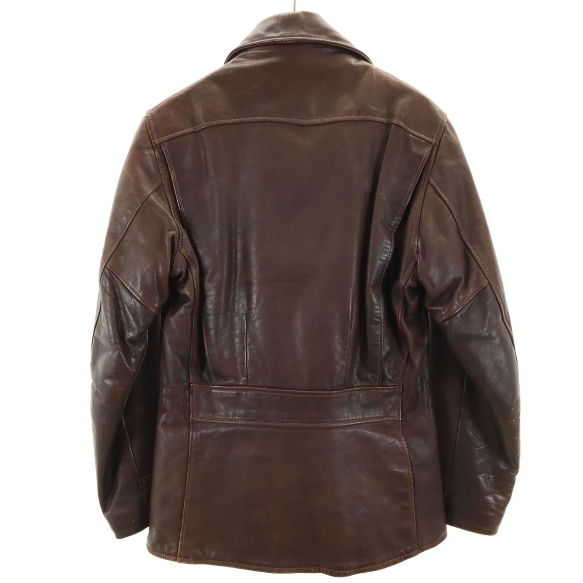 VINTAGE ヴィンテージ 60s 70s タロンジップ 涙タロン シングルライダースジャケット ブラウン メンズ