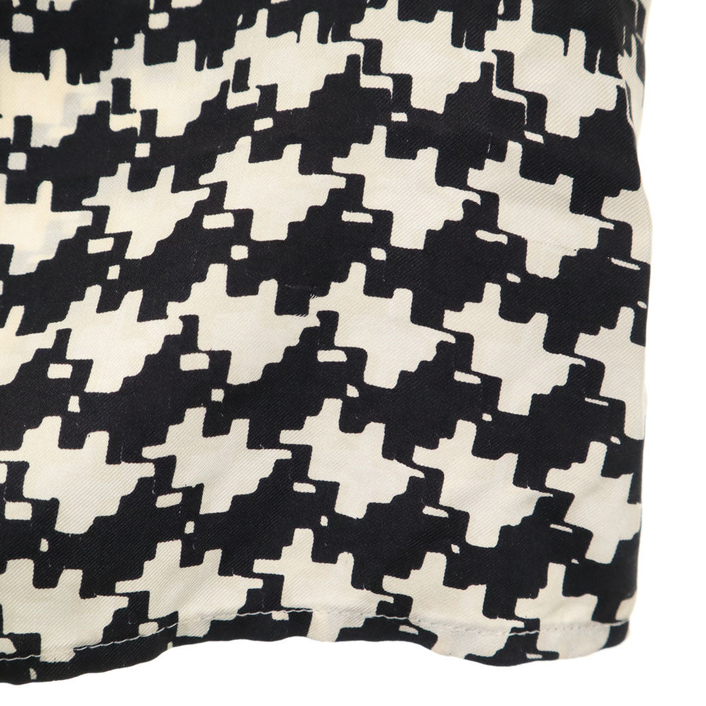 MAX MARA マックスマーラ イタリア製 幾何学柄 長袖 シャツ 40 ホワイト 他 比翼 レディース