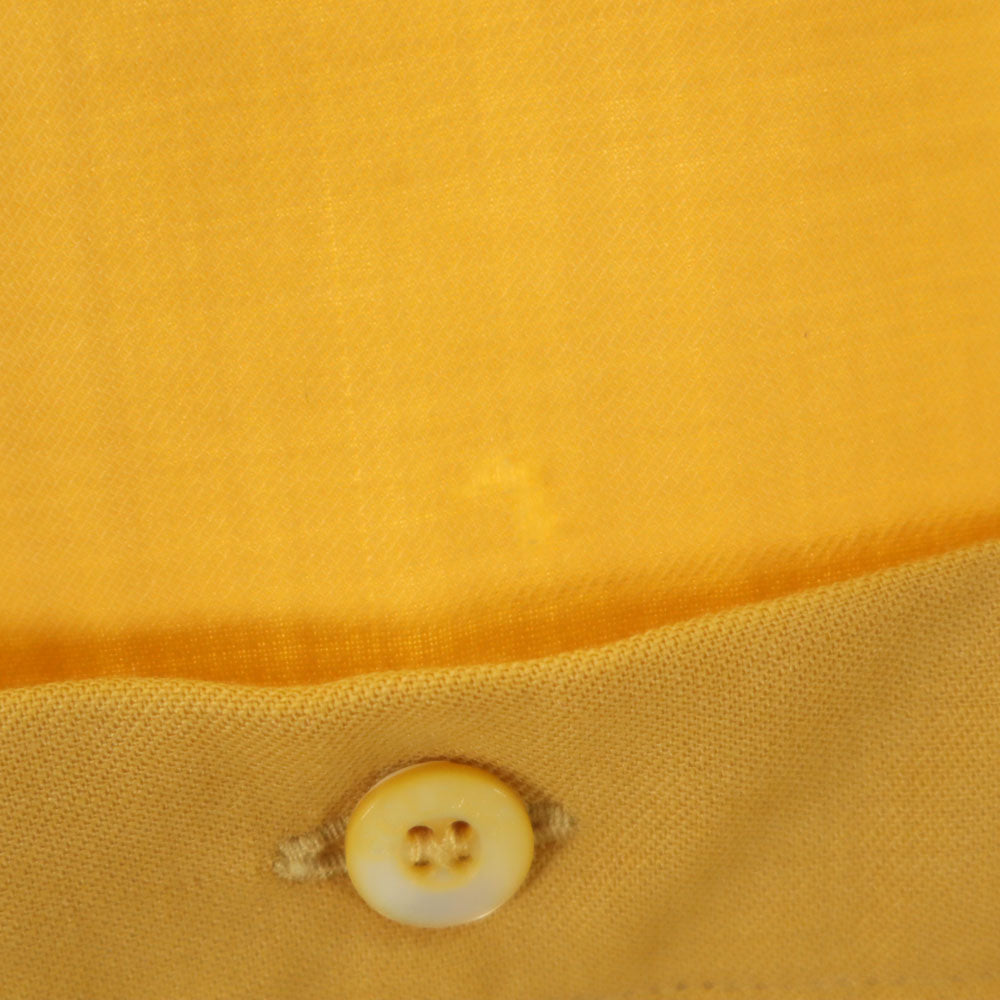 CELINE セリーヌ スイス製 長袖 シャツ 38 マスタード レディース