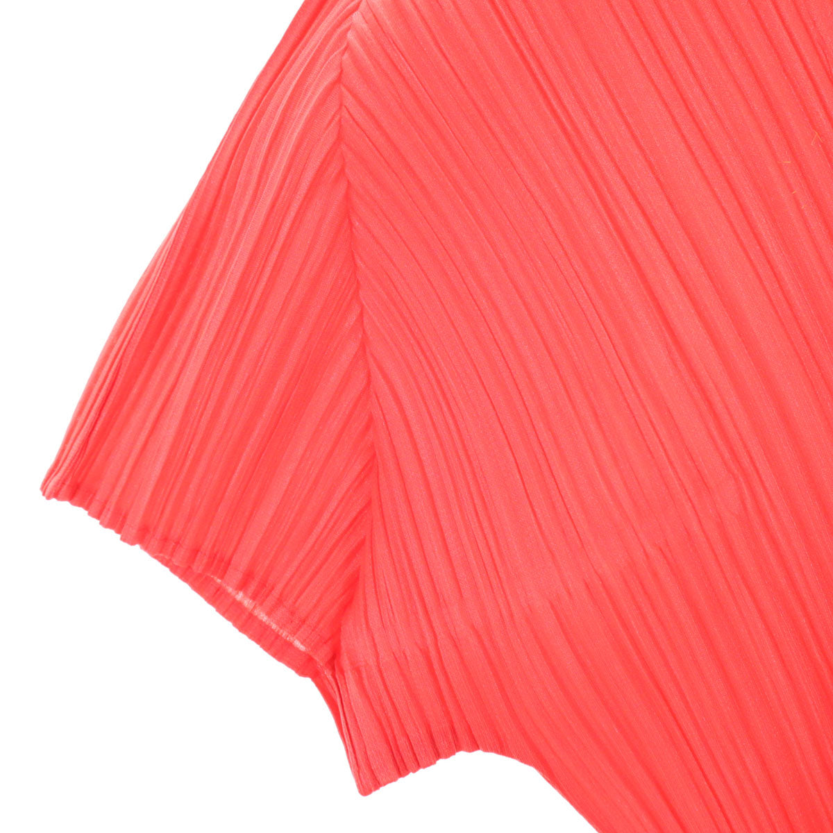 PLEATS PLEASE プリーツプリーズ 日本製 半袖 プリーツ Tシャツ 3 レッド レディース