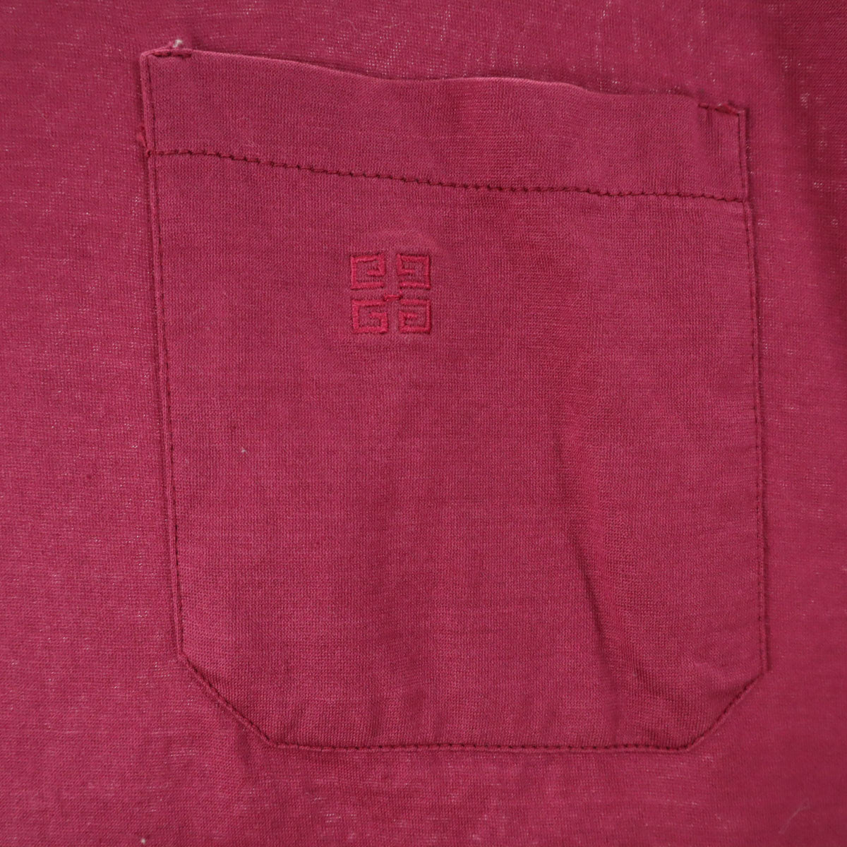 ジバンシージェントルマン 80S 90S オールド イタリア製 半袖 ワンポイント刺繍 Tシャツ L ピンク メンズ