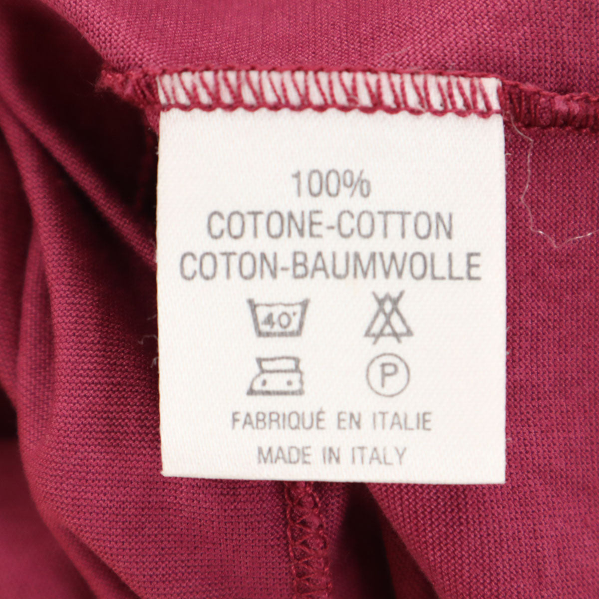 ジバンシージェントルマン 80S 90S オールド イタリア製 半袖 ワンポイント刺繍 Tシャツ L ピンク メンズ